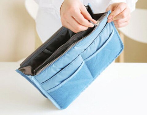 Travel accessories organizer makeup bag nylon light beauty