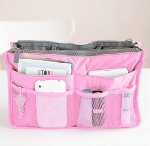 Travel accessories organizer makeup bag nylon light beauty
