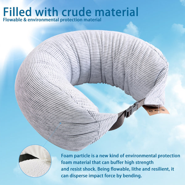 U Shaped Travel Pillow Foam Particles Neck Health Care Flight Car Nap travel Pillow waist support U pillow travesseiro almohada