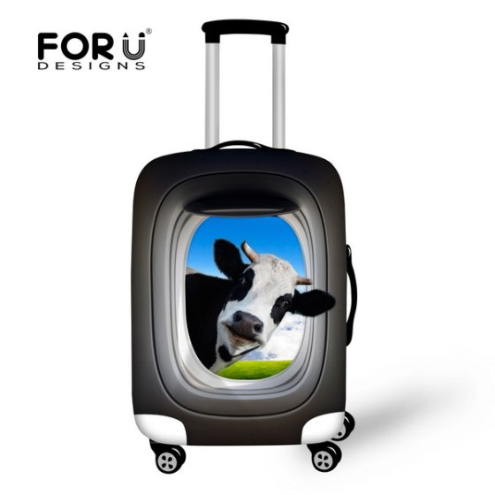 Men's Suitcase Cover Thick Waterproof Protable Travel Trolley Accessories Elastic Luggage Covers 26'' Travel Suitcase Dust Cover