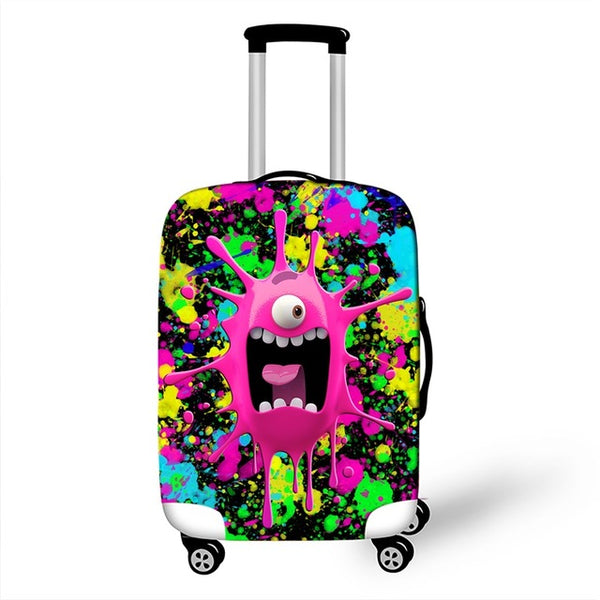 3D Cartoon Travel Luggage Protective Covers Dust Protection Cover Durable Suitcase Cover For Trunk Case  18''~28'' Inch Suitcase