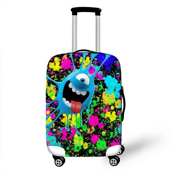 3D Cartoon Travel Luggage Protective Covers Dust Protection Cover Durable Suitcase Cover For Trunk Case  18''~28'' Inch Suitcase