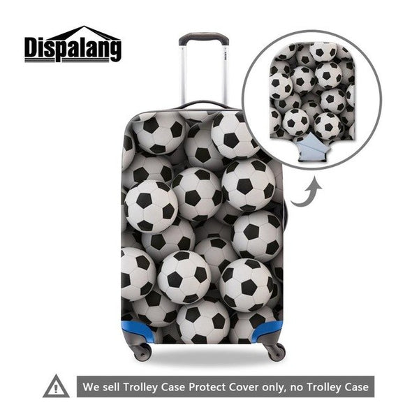 Footbally 3D Printed Luggage Cover for Men Cool Suitcase Cover for Travel Luggage Protective Suitcase Protectors for Boys