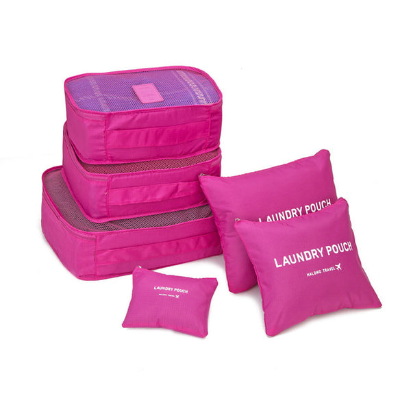 6pcs/set Baggage Travel Organizer Bag Waterproof Project Packing Organizer Travel Bags Clothes Arrange  Travel Accessories Bags