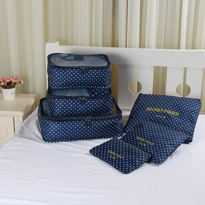 6pcs/set Baggage Travel Organizer Bag Waterproof Project Packing Organizer Travel Bags Clothes Arrange  Travel Accessories Bags