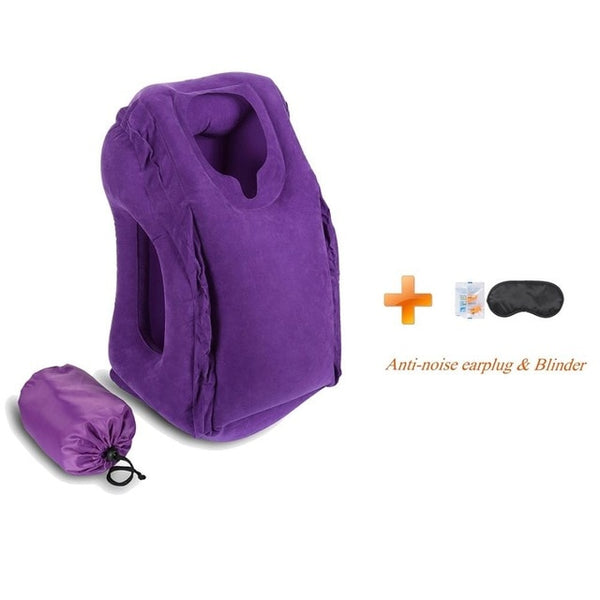 Inflatable Travel Pillow Neck Pillow For Airplanes, Car Sleeping/Train/Office Nap Pillow Travel Pillow