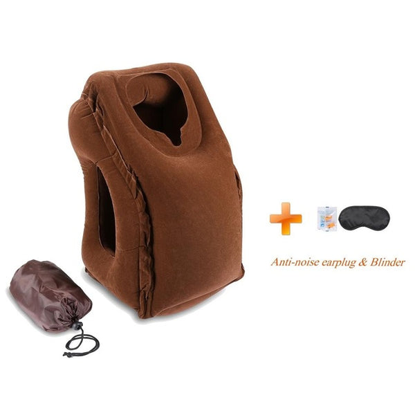 Inflatable Travel Pillow Neck Pillow For Airplanes, Car Sleeping/Train/Office Nap Pillow Travel Pillow