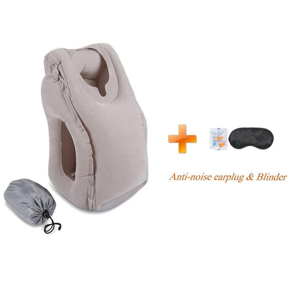 Inflatable Travel Pillow Neck Pillow For Airplanes, Car Sleeping/Train/Office Nap Pillow Travel Pillow
