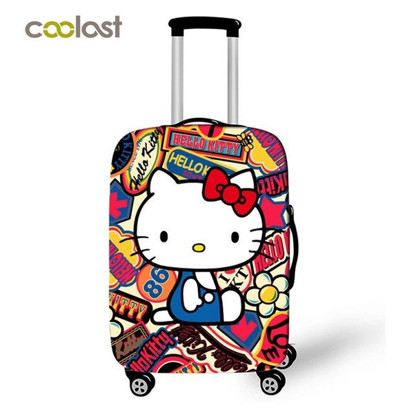 Japanese Geisha Girl Travel Luggage Protective Covers Pineapple Suitcase Travel Accessories For Girls Ballet Suitcase Cover