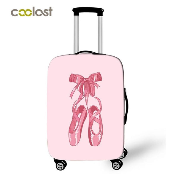 Japanese Geisha Girl Travel Luggage Protective Covers Pineapple Suitcase Travel Accessories For Girls Ballet Suitcase Cover