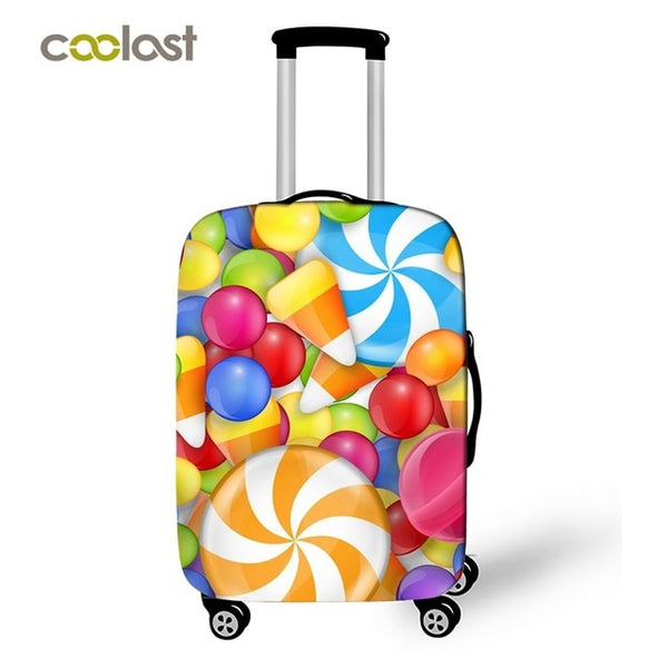 Japanese Geisha Girl Travel Luggage Protective Covers Pineapple Suitcase Travel Accessories For Girls Ballet Suitcase Cover