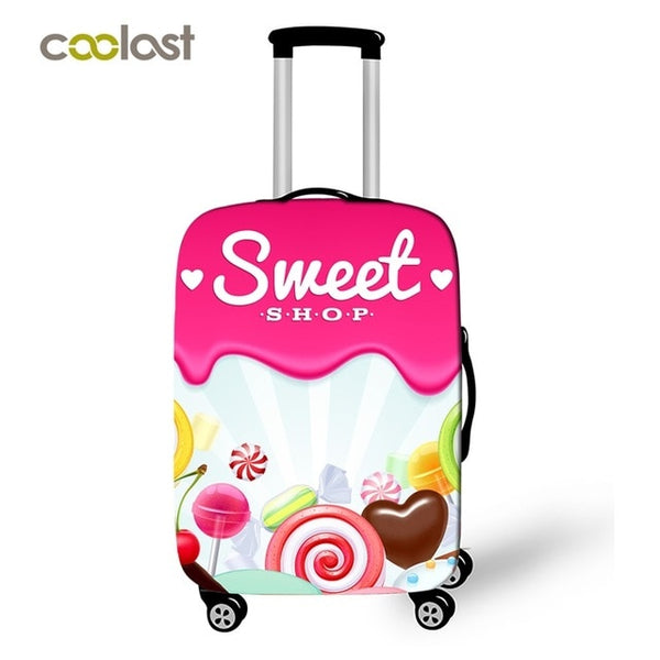Japanese Geisha Girl Travel Luggage Protective Covers Pineapple Suitcase Travel Accessories For Girls Ballet Suitcase Cover