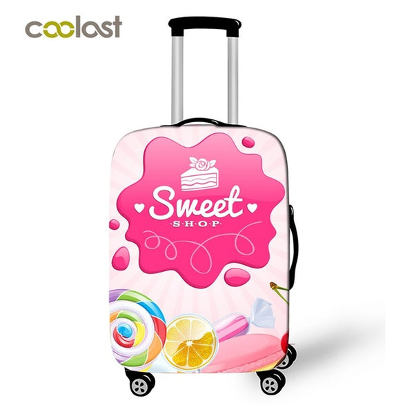 Japanese Geisha Girl Travel Luggage Protective Covers Pineapple Suitcase Travel Accessories For Girls Ballet Suitcase Cover