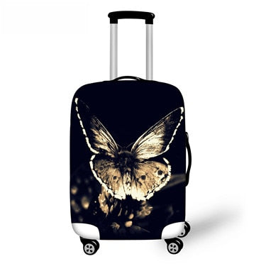 Luxury Brand Women Butterfly Cover for Suitcase Girls Dust-proof Travel Luggage Protective Covers 70cm 18-28 Inch Suitcase Cover