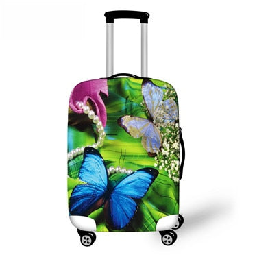 Luxury Brand Women Butterfly Cover for Suitcase Girls Dust-proof Travel Luggage Protective Covers 70cm 18-28 Inch Suitcase Cover