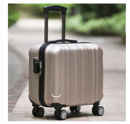 18" Travel Luggage Suitcase Spinner Wheels Boarding case Trolley Suitcase  Wheeled Travel rolling luggage suitcase on wheels