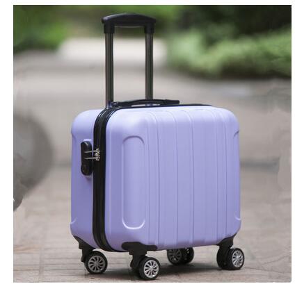 18" Travel Luggage Suitcase Spinner Wheels Boarding case Trolley Suitcase  Wheeled Travel rolling luggage suitcase on wheels