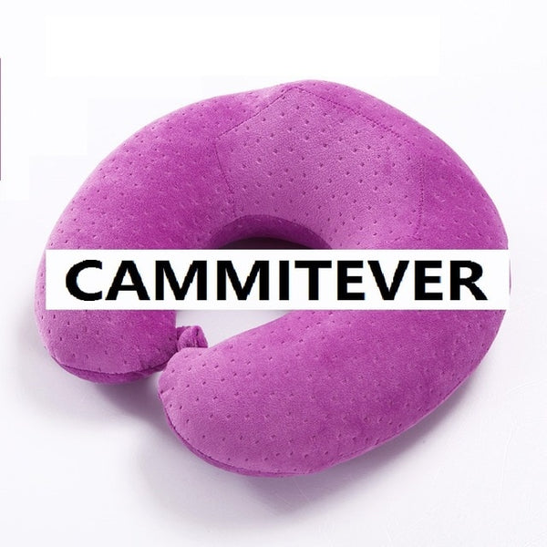 CAMMITEVER 14 Design U Shaped Pillow Travel Memory Foam Cushion Relieve Back Neck Pillow Car Travel Comfortable Travel Pillow
