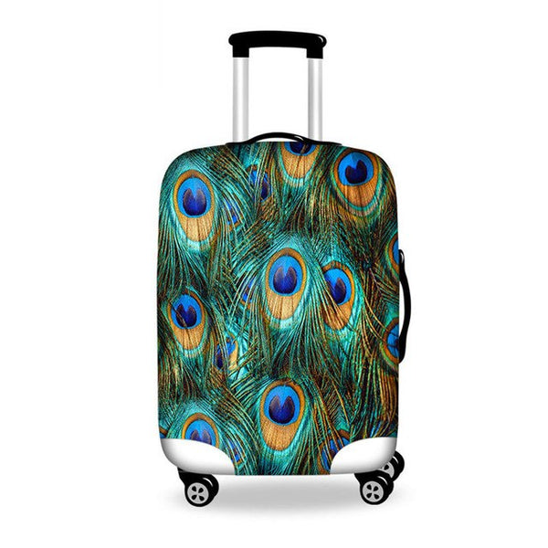 WHOSEPET Leaf Case Covers Luggage Suitcase Protective Cover For 18 to 28 Inch Trunk,Women Luggage Accessories 3D Suitcase Cover