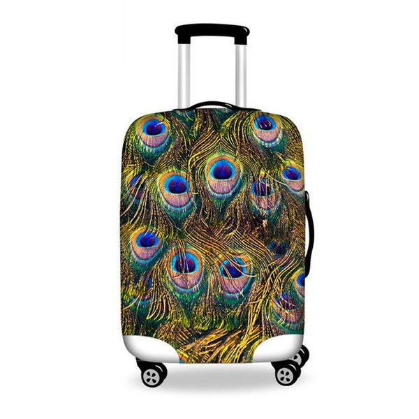 WHOSEPET Leaf Case Covers Luggage Suitcase Protective Cover For 18 to 28 Inch Trunk,Women Luggage Accessories 3D Suitcase Cover