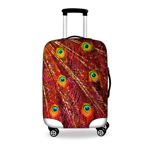 WHOSEPET Leaf Case Covers Luggage Suitcase Protective Cover For 18 to 28 Inch Trunk,Women Luggage Accessories 3D Suitcase Cover