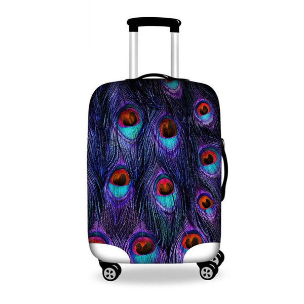 WHOSEPET Leaf Case Covers Luggage Suitcase Protective Cover For 18 to 28 Inch Trunk,Women Luggage Accessories 3D Suitcase Cover