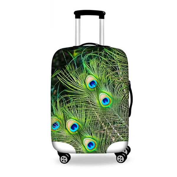 WHOSEPET Leaf Case Covers Luggage Suitcase Protective Cover For 18 to 28 Inch Trunk,Women Luggage Accessories 3D Suitcase Cover