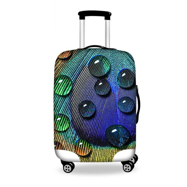 WHOSEPET Leaf Case Covers Luggage Suitcase Protective Cover For 18 to 28 Inch Trunk,Women Luggage Accessories 3D Suitcase Cover