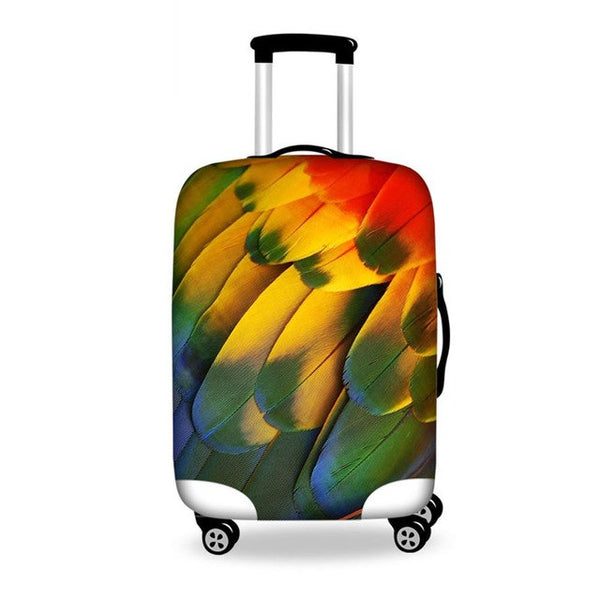 WHOSEPET Leaf Case Covers Luggage Suitcase Protective Cover For 18 to 28 Inch Trunk,Women Luggage Accessories 3D Suitcase Cover