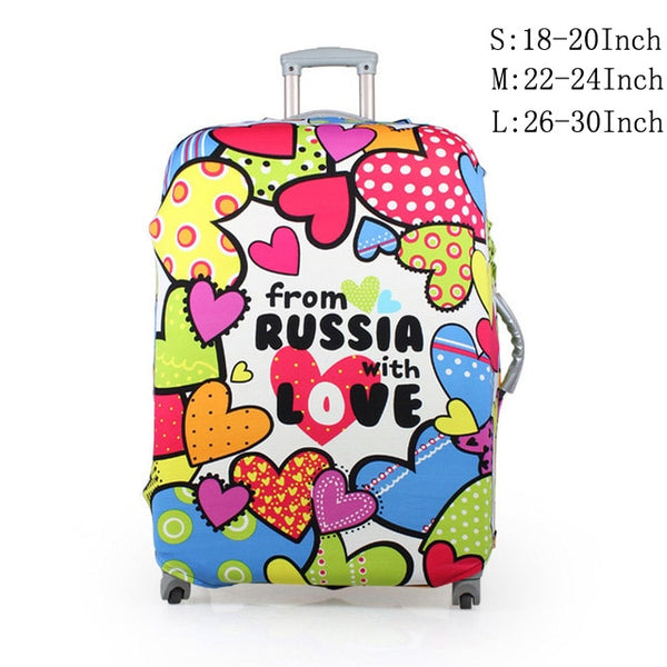 Travel Luggage Suitcase Protective Cover, Stretch Dustproof Protective Cover,Suitcase Cover Apply to 18-30inch Cases,Z-114