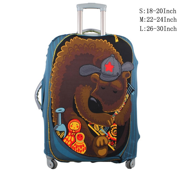 Travel Luggage Suitcase Protective Cover, Stretch Dustproof Protective Cover,Suitcase Cover Apply to 18-30inch Cases,Z-114