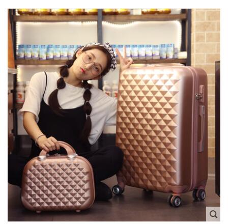 Rolling Luggage case women travel luggage suitcase Trolley Baggage Suitcase 20 inch 24 inch 26 inch suitcase boarding wheel Case