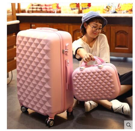 Rolling Luggage case women travel luggage suitcase Trolley Baggage Suitcase 20 inch 24 inch 26 inch suitcase boarding wheel Case