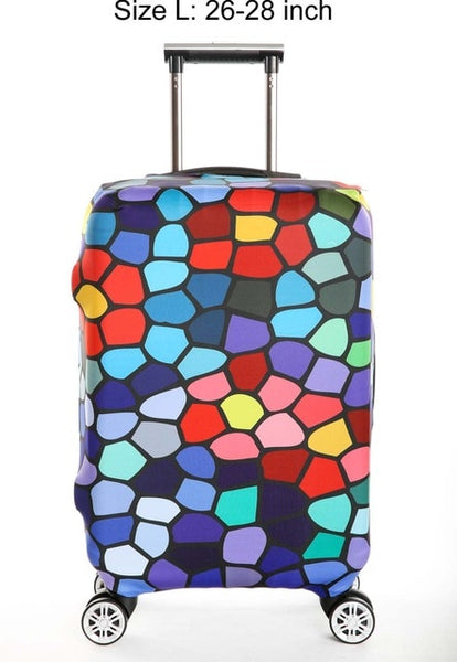 Travel Luggage Protective Covers Suitcase Cover Elastic Dustproof Cover for 18-32 inch Suitcase Travel Accessories