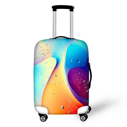 FORUDESIGNS Flower Design Protective Luggage Cover Suitcases Bag Dust Covers Suitcase Cover Stretch Travel Accessories Supplies