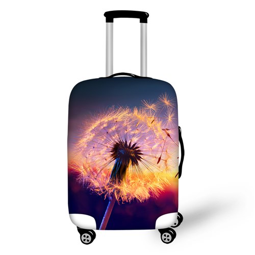 FORUDESIGNS Flower Design Protective Luggage Cover Suitcases Bag Dust Covers Suitcase Cover Stretch Travel Accessories Supplies