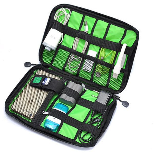 Travel Electronic Accessories Bag Nylon Mens Travel Accessories For Date Line SD Card USB Cable Digital Device Bag Accessories