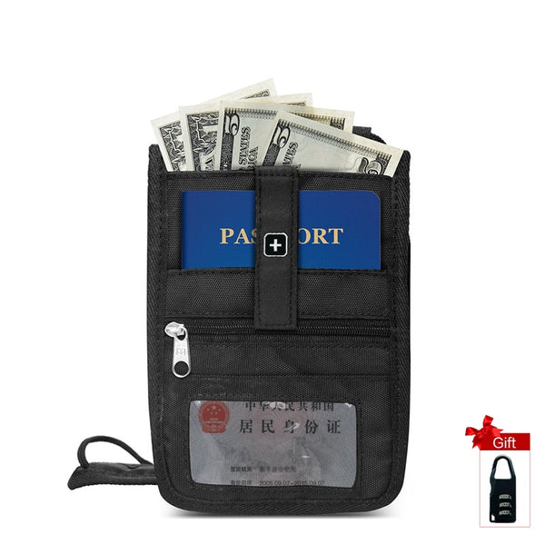 Passport Wallet Travel Wallet Men Neck Pouch Travel Documents Reizen Seyahat Pass Holder Travel Accessories Security SA9731