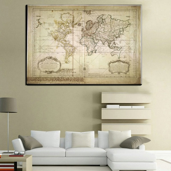 xll205 New Multifuncational Travel Map Custom World Map Poster Traveler Vacation Prints Poster for Living room