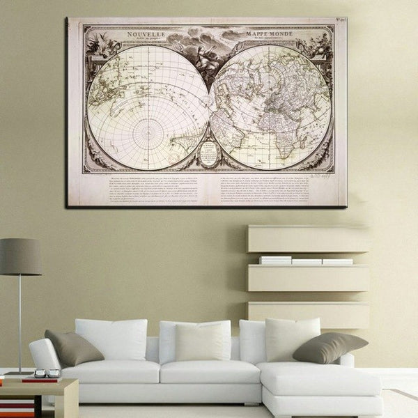 xll205 New Multifuncational Travel Map Custom World Map Poster Traveler Vacation Prints Poster for Living room