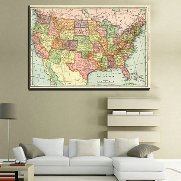 xll205 New Multifuncational Travel Map Custom World Map Poster Traveler Vacation Prints Poster for Living room