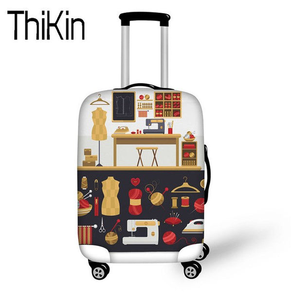 THIKIN Suitcase Cover Thick Elastic Luggage Protective Rain Cover for 18-30 Inch Trolley Cases Suitcases Bag Dust Rain Covers