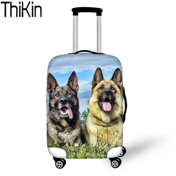 THIKIN Suitcase Cover 3D Husky Elastic Luggage Protective Case Covers Anti-scratch Luggage Protective Covers for Suitcase New