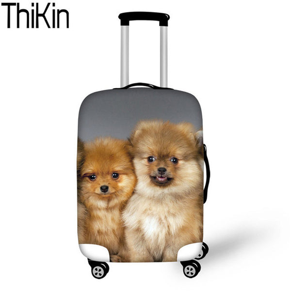 THIKIN Suitcase Cover 3D Husky Elastic Luggage Protective Case Covers Anti-scratch Luggage Protective Covers for Suitcase New