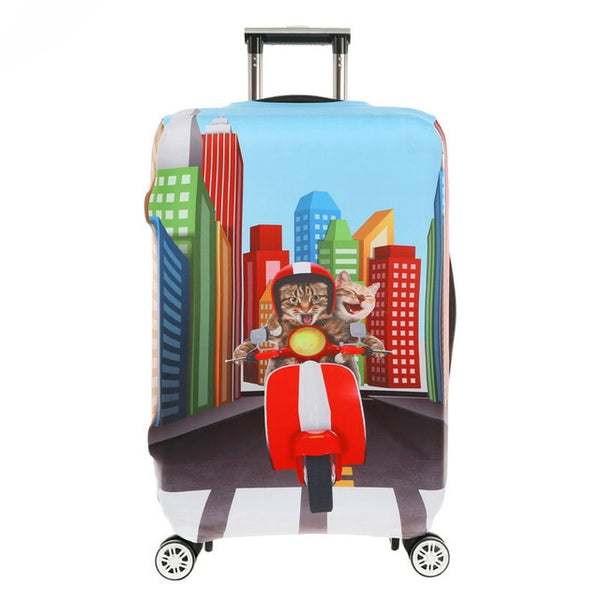 OKOKC Global World Thickest Travel Luggage Suitcase Protective Cover for Trunk Apply to 18''-32'' Suitcase Cover Elastic