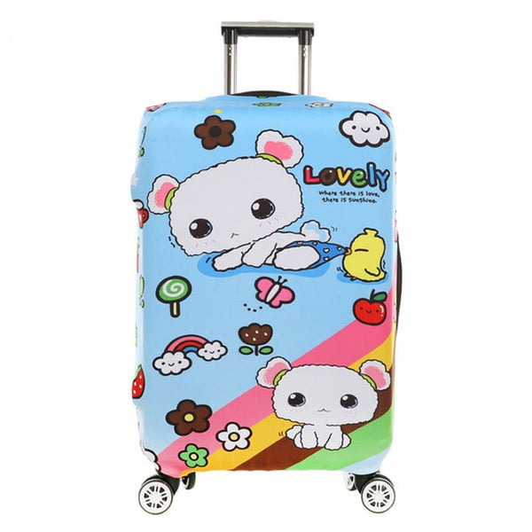 OKOKC Global World Thickest Travel Luggage Suitcase Protective Cover for Trunk Apply to 18''-32'' Suitcase Cover Elastic