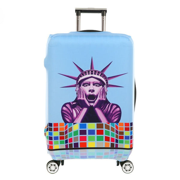 OKOKC Global World Thickest Travel Luggage Suitcase Protective Cover for Trunk Apply to 18''-32'' Suitcase Cover Elastic