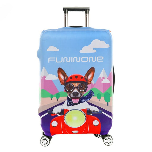 OKOKC Giraffe Thickest Travel Luggage Suitcase Protective Cover for Trunk Apply to 18''-32'' Suitcase Cover Elastic