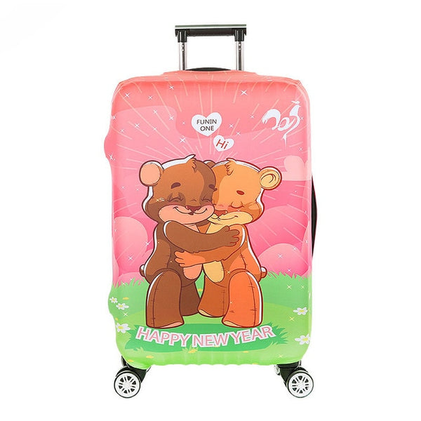 OKOKC Giraffe Thickest Travel Luggage Suitcase Protective Cover for Trunk Apply to 18''-32'' Suitcase Cover Elastic