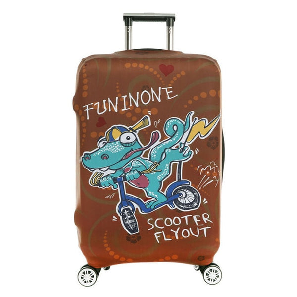 OKOKC Giraffe Thickest Travel Luggage Suitcase Protective Cover for Trunk Apply to 18''-32'' Suitcase Cover Elastic